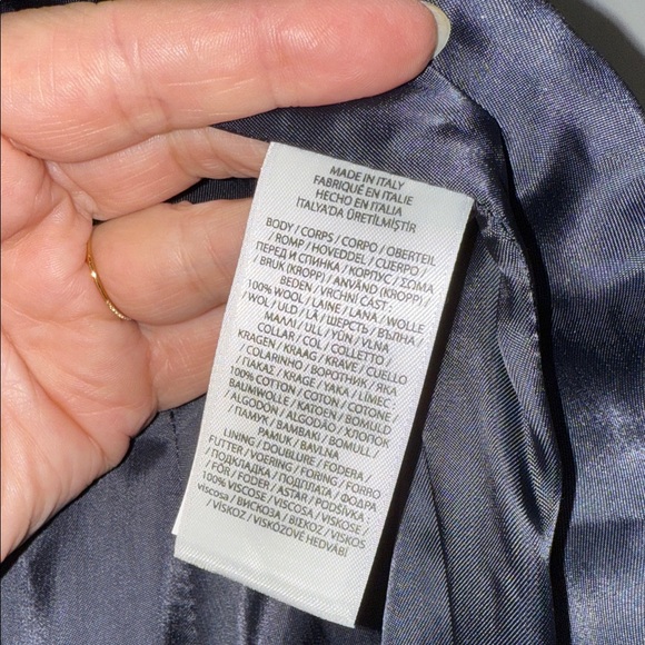 Ralph Lauren Blue Label Navy Pea Coat with Velvet Buttons and Flare! 1 Left Sz8 - Picture 10 of 14